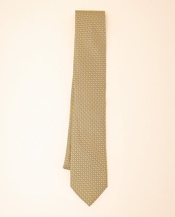 Gravata 100% Seda em Amarelo Claro